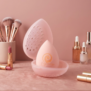 FLAMINGO POMO ESPONJA CON ESTUCHE